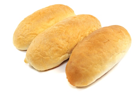 Bread on a white background 
の写真素材