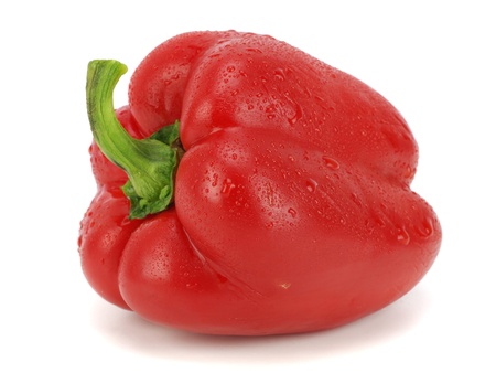 red pepper on white background  の写真素材