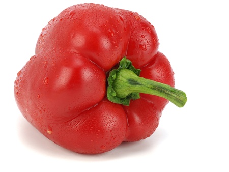 red pepper on white background  の写真素材