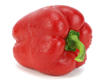 red pepper on white background  の写真素材