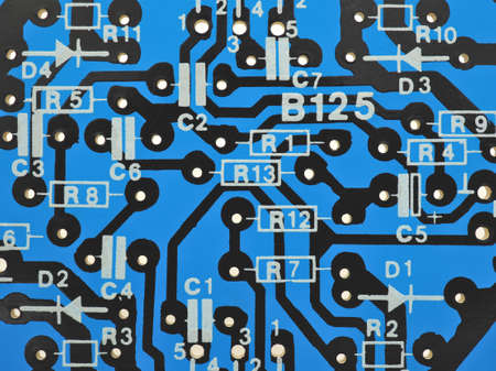 Printed circuit board close up