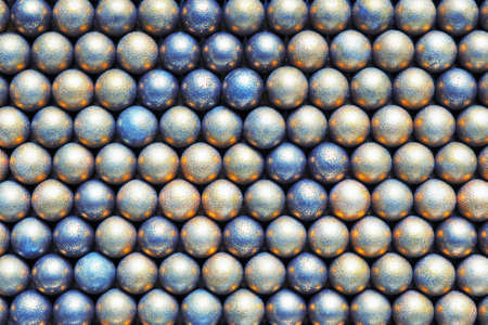 The surface of the many balls of white or light yellow and blue. Vivid Christmas backdrop....
