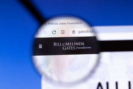 Los Angeles, California, USA - 25 February 2020: Bill and Melinda Gates Foundation BMGF website...