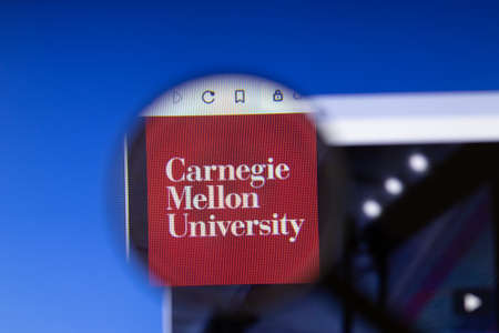 Los Angeles, California, USA - 3 March 2020: Carnegie Mellon University website homepage logo...