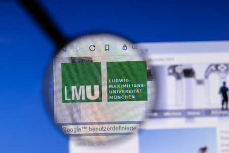 Los Angeles, California, USA - 3 March 2020: Ludwig-Maximilians-Universitat Munchen website homepage...