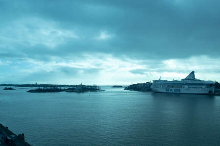 Helsinki, Finland - 3 March 2020: Aerial shot of Helsinki , Illustrative Editorial.のeditorial素材