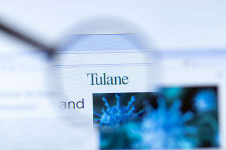 Moscow, Russia - 1 June 2020: Tulane University website with logo, Illustrative Editorialのeditorial素材