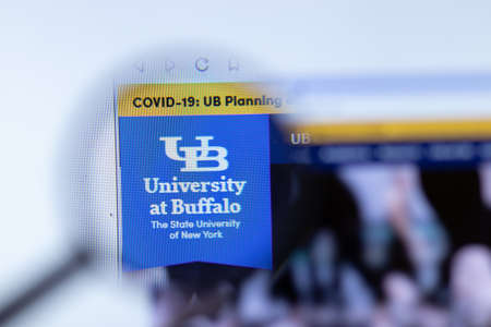 Moscow, Russia - 1 June 2020: University at Buffalo SUNY website with logo, Illustrative Editorial.のeditorial素材