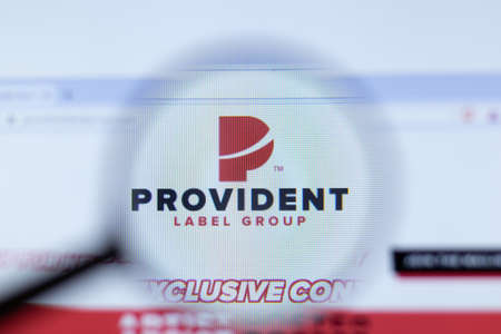 Moscow, Russia - 1 June 2020: Provident Label Group website with logo , Illustrative Editorial.