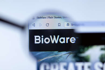 Moscow, Russia - 1 June 2020: BioWare website with logo , Illustrative Editorial.