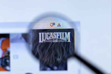 Moscow, Russia - 1 June 2020: Lucasfilm website with logo , Illustrative Editorial.