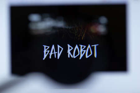 Moscow, Russia - 1 June 2020: Bad Robot website with logo , Illustrative Editorial.のeditorial素材