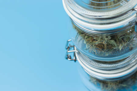Medical cannabis serving. Legal drug use in medicine and healthcare.の写真素材