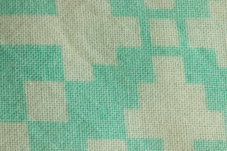 Blue or cyan and white textile texture background.
