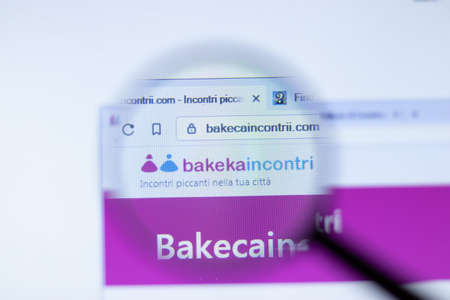 New York, USA - September 29, 2020: bakecaincontrii.com bakecaincontrii company website with close...