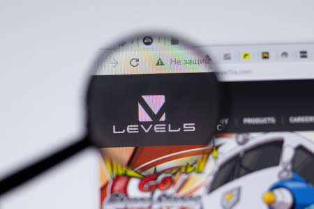 New York, USA - 17 February 2021: Level5 Company logo close up on website page, Illustrative...