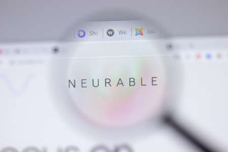 New York, USA - 18 March 2021: Neurable company logo icon on website, Illustrative Editorialのeditorial素材