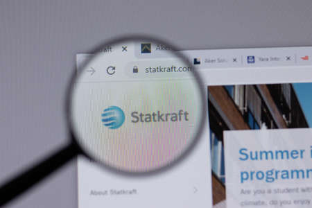 New York, USA - 18 March 2021: Statkraft company logo icon on website, Illustrative Editorialのeditorial素材