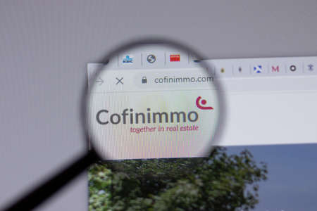 New York, USA - 18 March 2021: Cofinimmo company logo icon on website, Illustrative Editorial