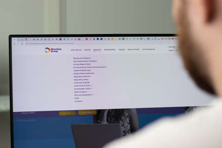 New York, USA - 1 May 2021: Direct Line Group DirectLine company website on screen, Illustrative...