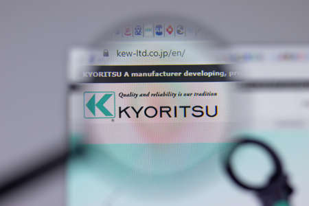 Los Angeles, California, USA - 1 June 2021: KYORITSU logo or icon on website page, Illustrative...