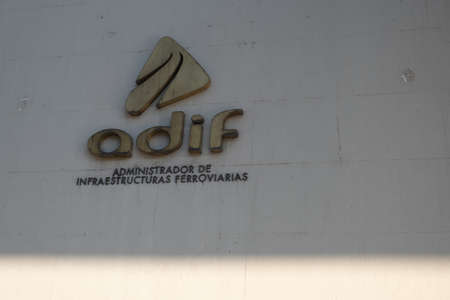 Barcelona, Spain - 5 November 2021: adif Administrador de Infraestructuras Ferroviarias, Illustrative Editorial.のeditorial素材