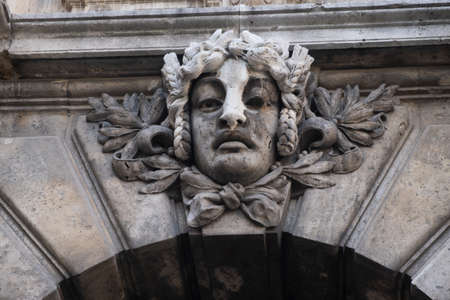 Human face as an element of architecture.