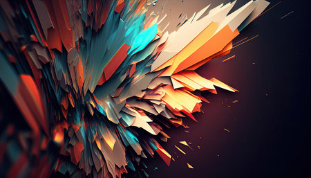 Abstract shape background, geometric colorful backdrop. Abstract layout design.の素材