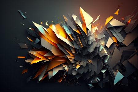 Abstract shape background, geometric colorful backdrop. Abstract layout design.の素材