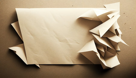 paper texture background illustration. Copy space, generative ai.の素材