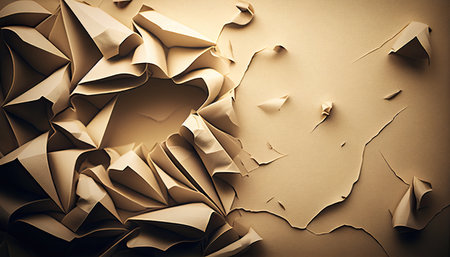 paper texture background illustration. Copy space, generative ai.の素材