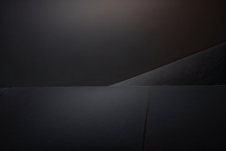 Dark Gray or Black Background, Stone Backdrop Generative AI.の素材