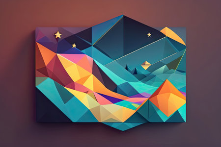 Colorful Bright Design of Abstract Background. Generative AI.の素材