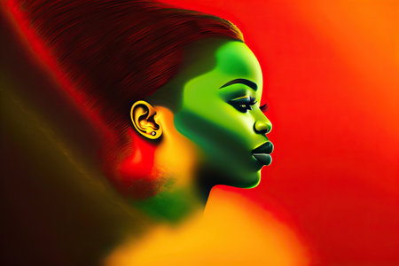 Black History Month African Background Design.の素材