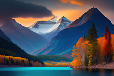 Fantastic Nature Landscape Generative AI.の素材