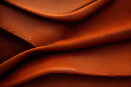 Brown Leather Texture Background Generative AI.の素材
