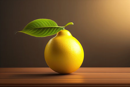 Lemon Yellow Citrus Fruit Generative AI.の素材