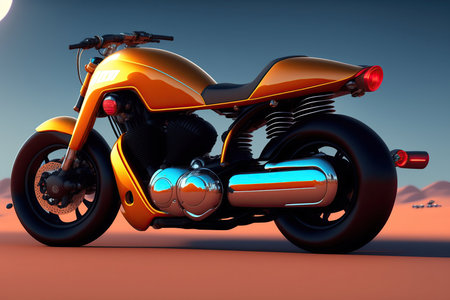 Motorcycle Sport Bike Generative AI.の素材