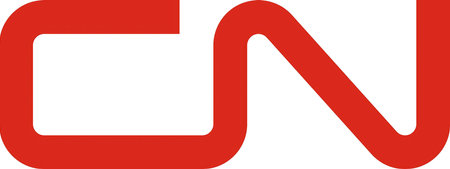 New York, USA - 9 March 2024: CN Canadian National Railway Company Logo, Corporation Icon, Illustrative Editorialのeditorial素材