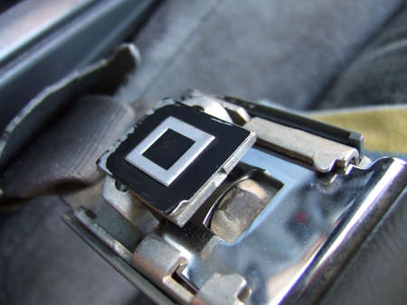 Broken Seatbealtの写真素材