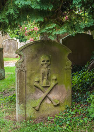 Old Grave Stone In An English Churchyard