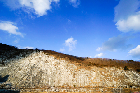 Entrance of limestone caveの写真素材