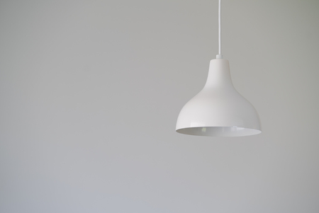 white lamp shadeの写真素材