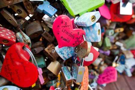 lock of love, seoul tower