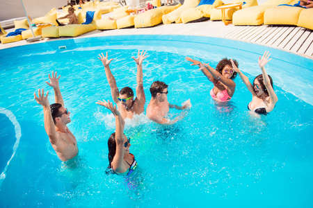 International season cool relationship youth seaside teenagers luxury spa sunshine glasses concept....