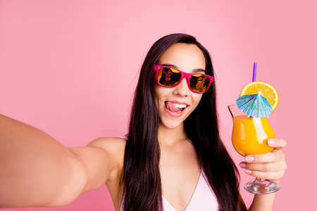 Follow me subscribers! Social influencer concept. Close up studio photo portrait of cool hipster...