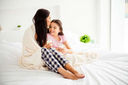 Charming adorable attractive beautiful brunette caucasian smilinの写真素材