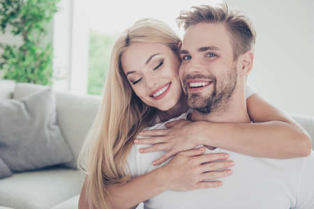 Portrait of beautiful attractive lovely nice cute cheerful adoraの写真素材