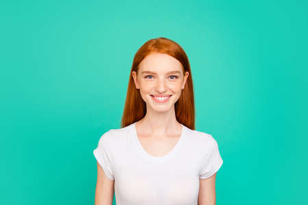 Portrait of pretty, dreamy, attractive, charming, lovely lady we