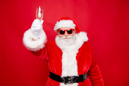 Merry cool fashionable festive holly fairy newyear dreamy Santaの写真素材